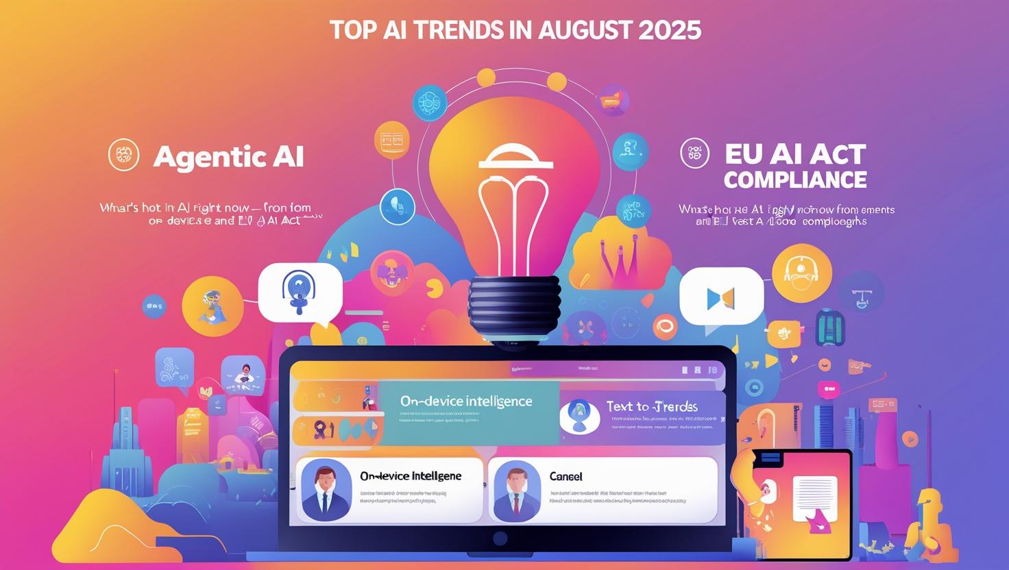 Top AI Trends in August 2025: Agentic AI, On-Device Intelligence & Compliance