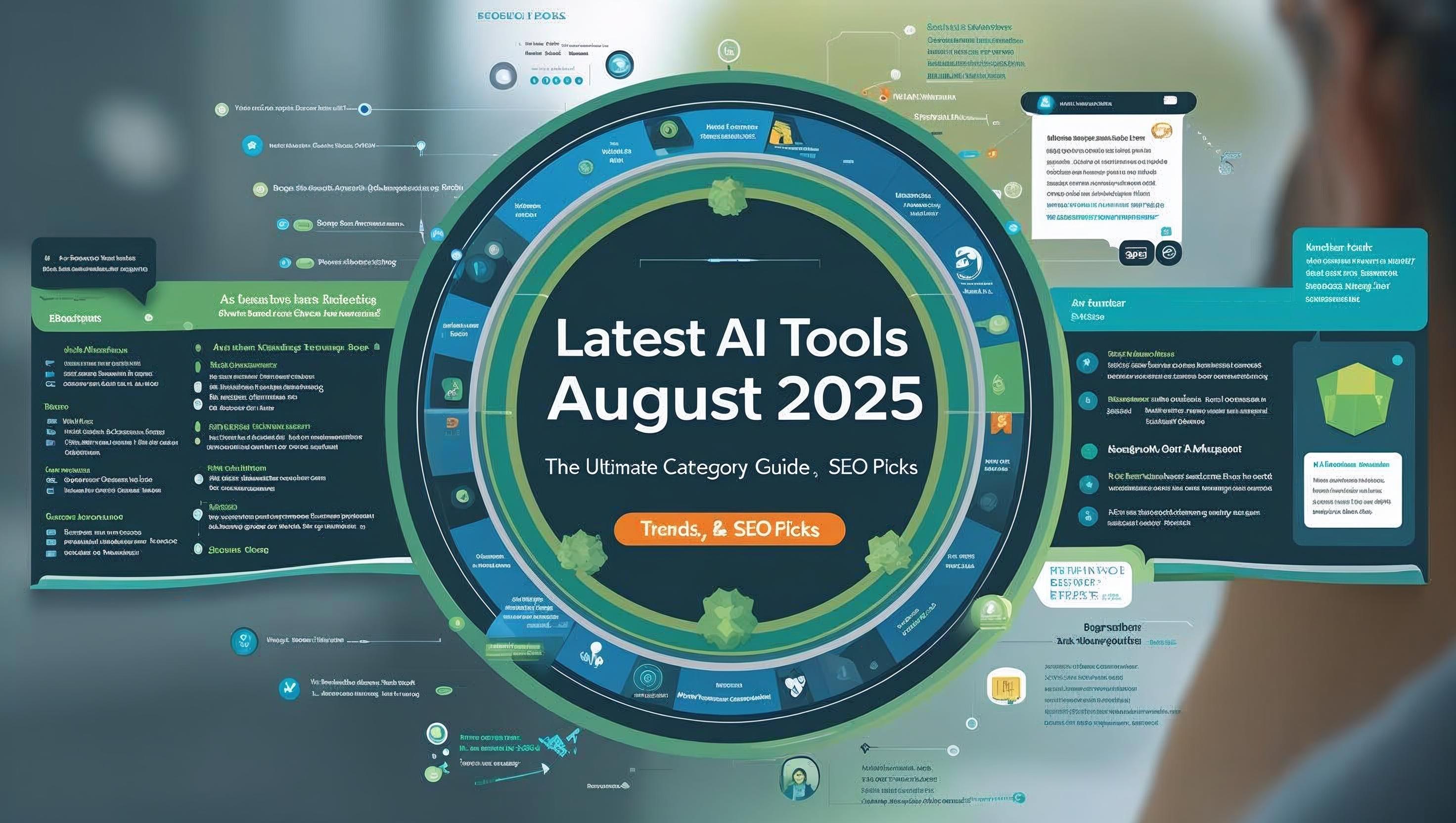 Latest AI Tools 2025 | August Guide for Writing, Coding & Design