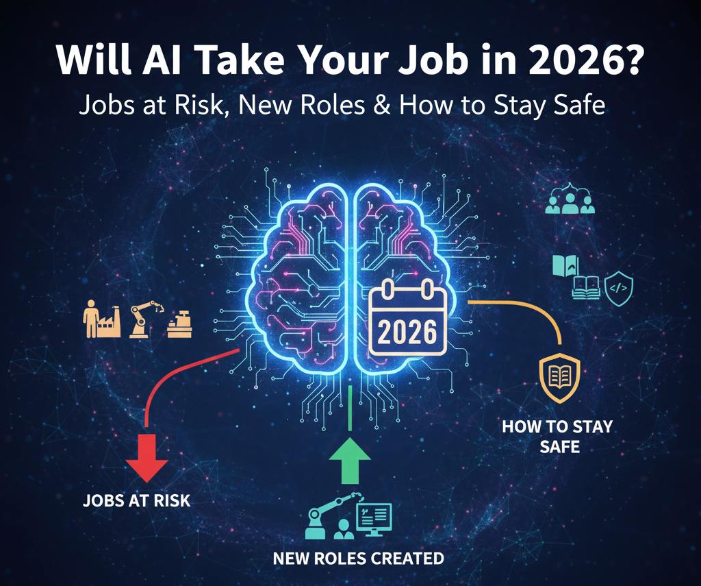 Will AI Take Your Job in 2026? Jobs at Risk, New Roles & How to Stay Safe