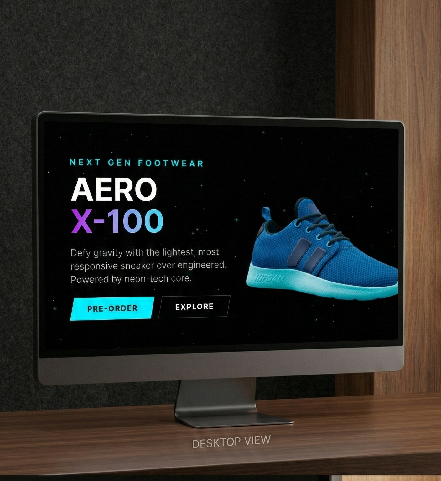 3D Shoe Showcase Website