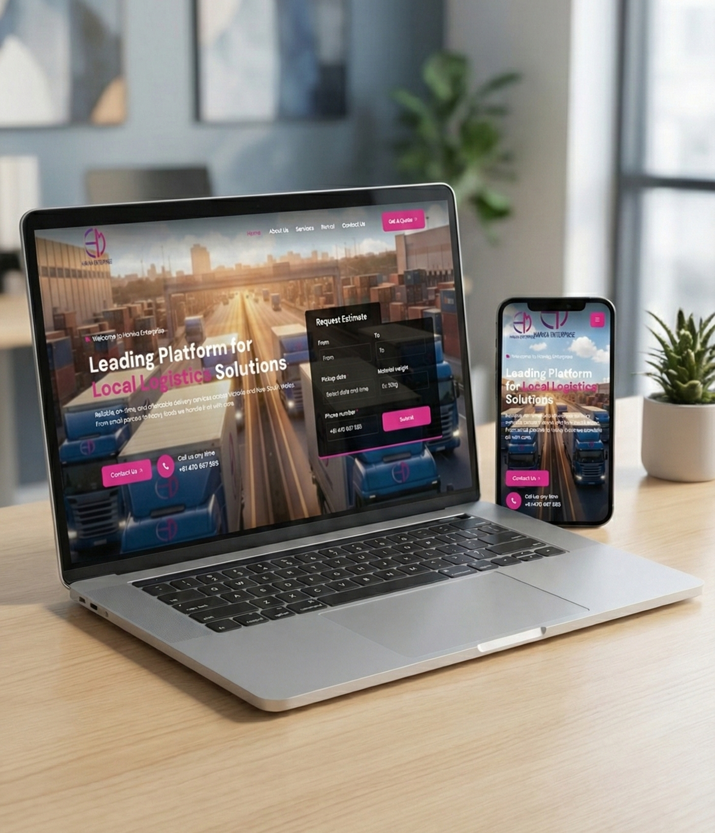 Logistics & Delivery Company Website